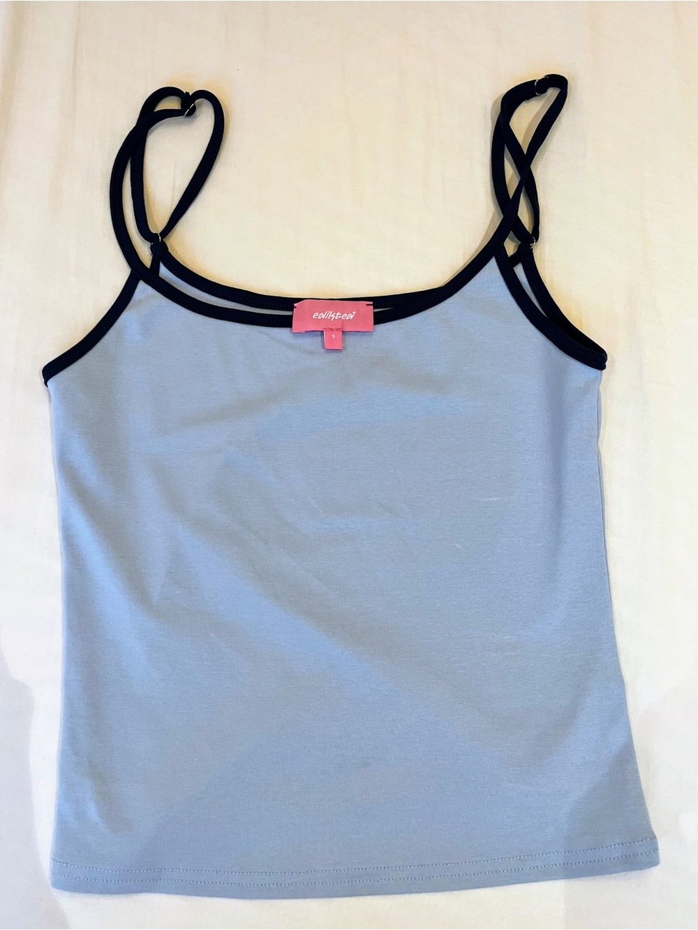 Edikted Light Blue Tank with darker blue  Trim